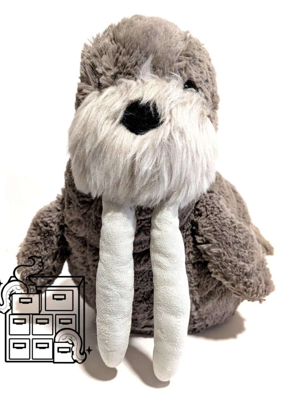 Jellycat Retired Willie Walrus Excellent Used Condition EUC with Fabric Tag